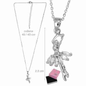 Alista B32311 Ketting met Ballerina Hanger