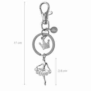 Alista Dancer Basics  Alista B49002 Ballet Sleutelhanger met Strass Steentjes