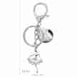 Alista Ballet Sleutelhanger met Strass Steentjes B49002