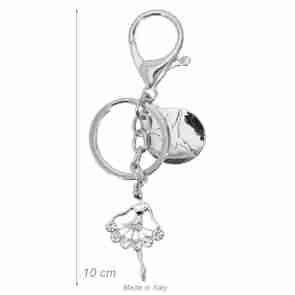 Alista B49002 Ballet Sleutelhanger met Strass Steentjes