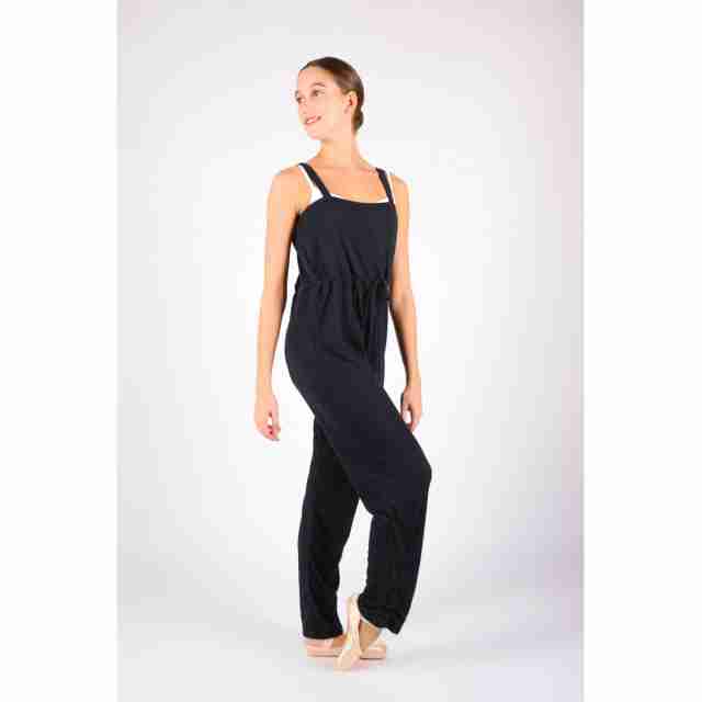 Ballet Rosa Andrea dames warm-up jumpsuit voor ballet zwart