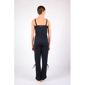 Ballet Rosa Andrea dames warm-up jumpsuit voor ballet zwart achterkant 