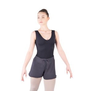 Ballet Rosa River dames balletpak mooie mesh rug lijnenpatroon korte broek