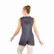 Ballet Rosa Misao dames jumpsuit mouwloos en korte broekspijpen grijs achterkant