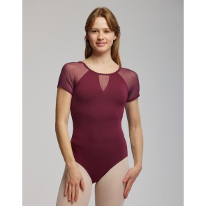 Temps Danse Daya mesh balletpak zwart bordeaux 