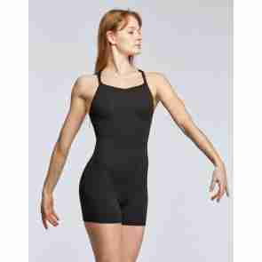 Temps Danse Majestic Dames Shorts Unitard Mouwloos